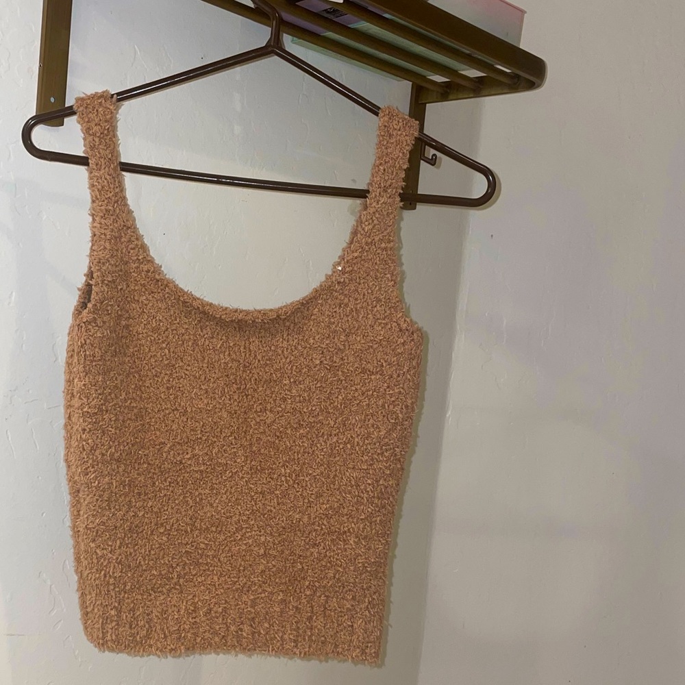 SKINS Cozy Knit Tank Brown